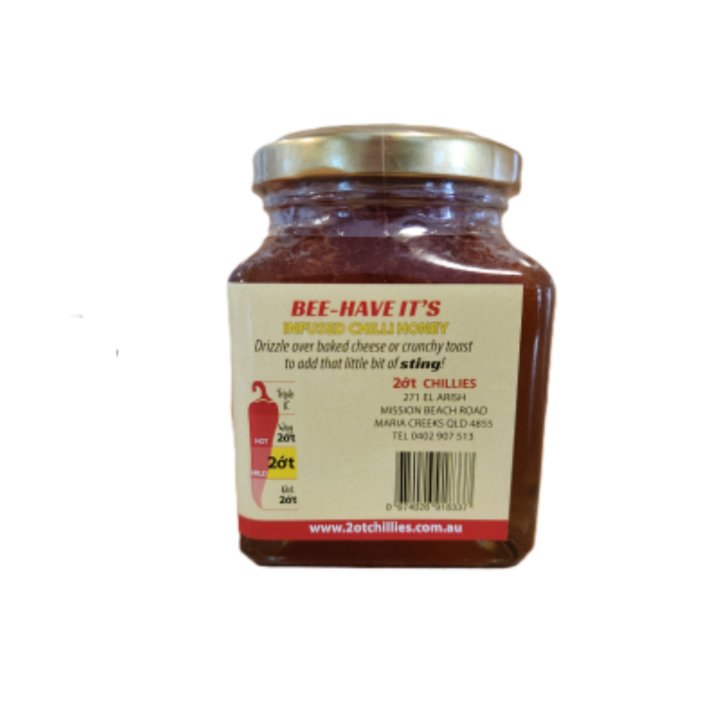 Bee-Have It's 2ot Chillies - Infused Chilli Honey